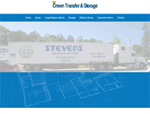 Tablet Screenshot of crowntransferandstorage.com